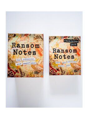 🌟 BRAND NEW 🌟 "Ransom Note" Word Magnet Party Game + Expansion Pack